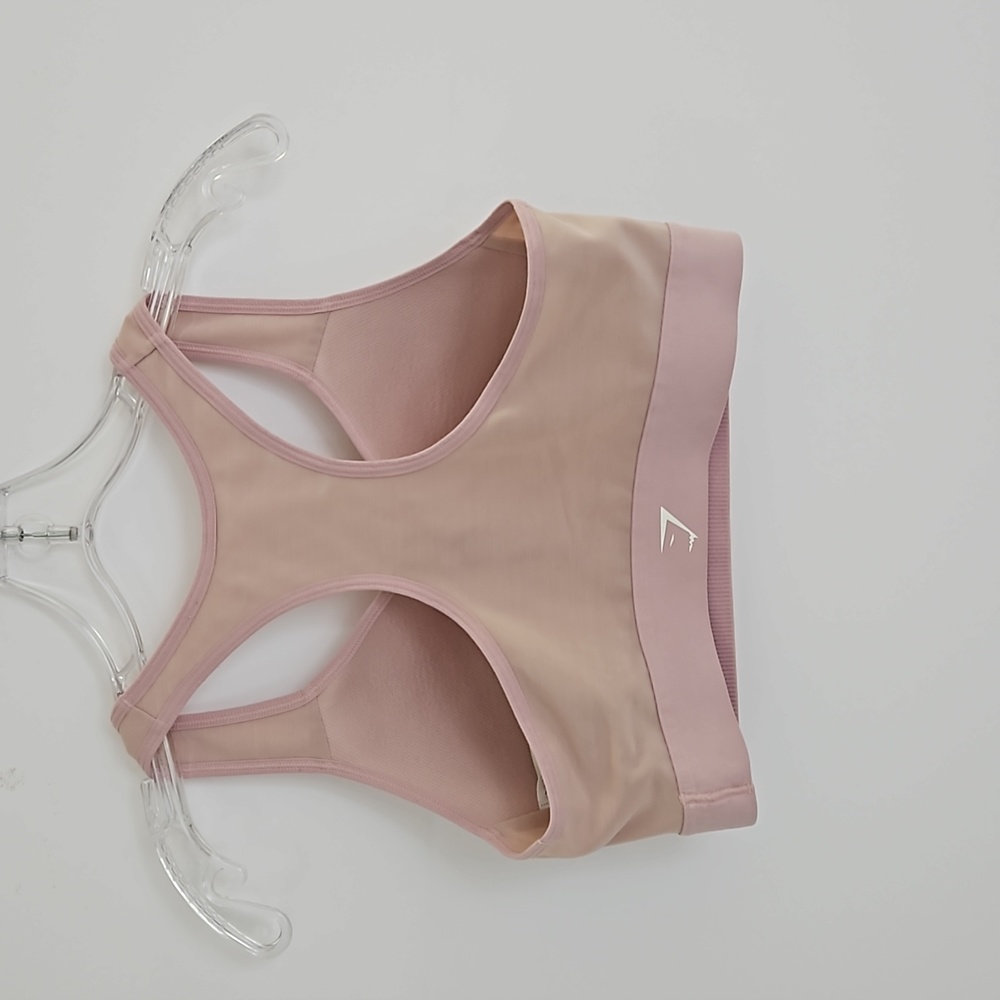 Gymshark light pink sport bra women's size medium - Picture 8 of 8